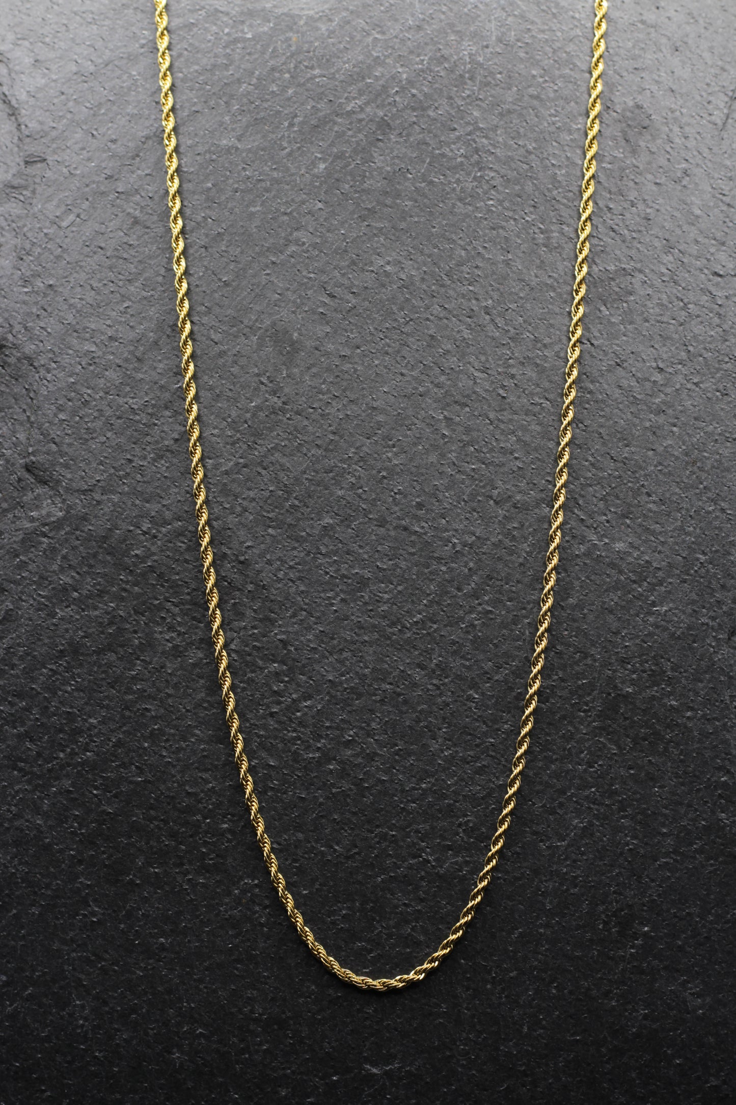 Gold Rope Chain - 2.5mm 22 Inches