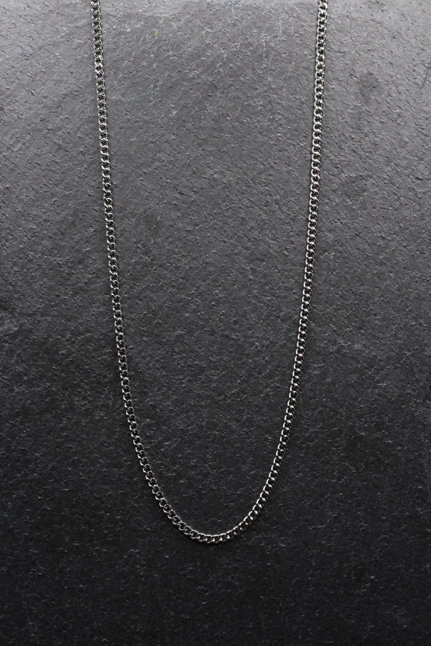Silver Cuban Chain - 3mm, 20 inches