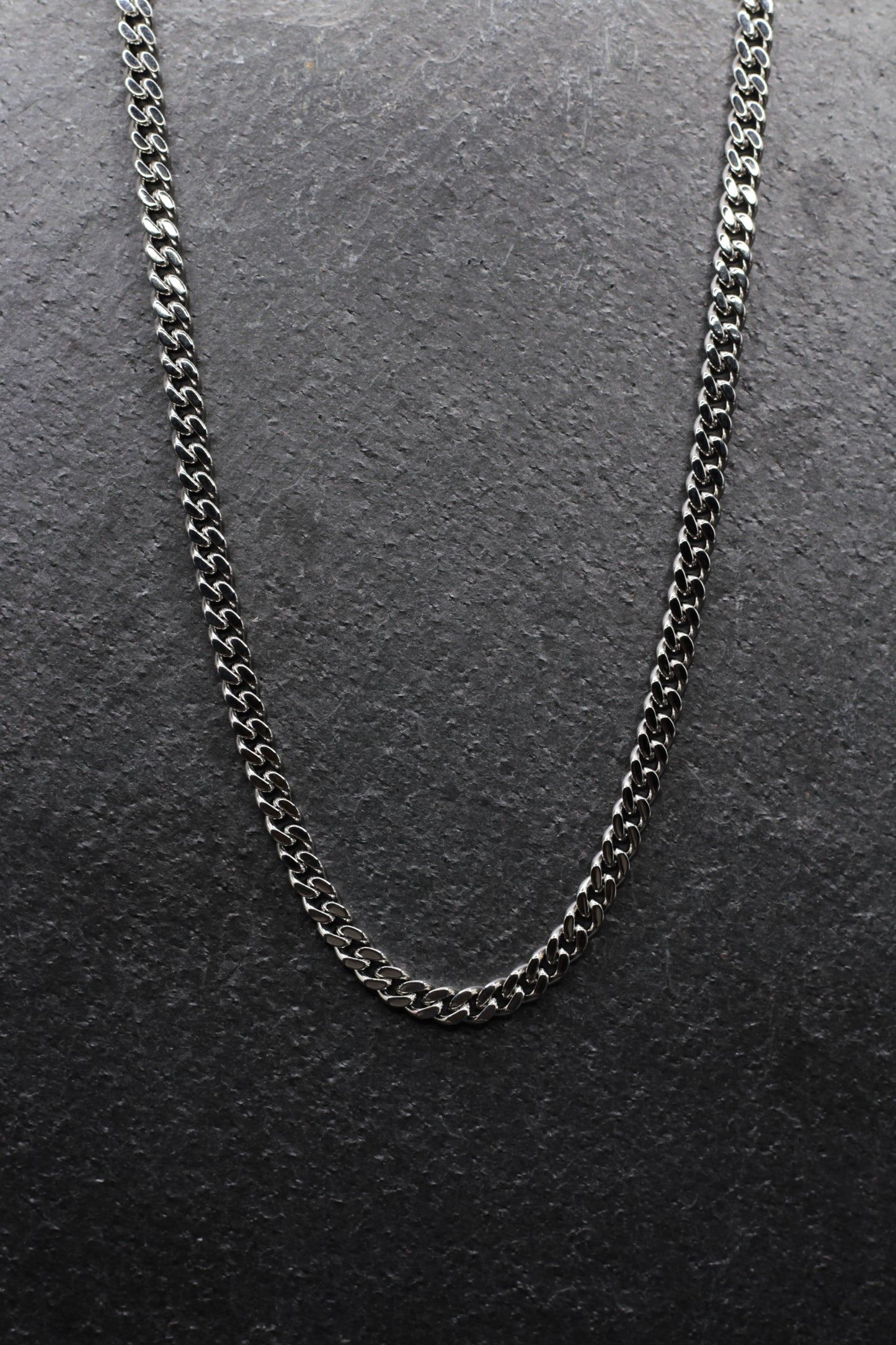 Silver Cuban Chain - 5mm, 18 inches