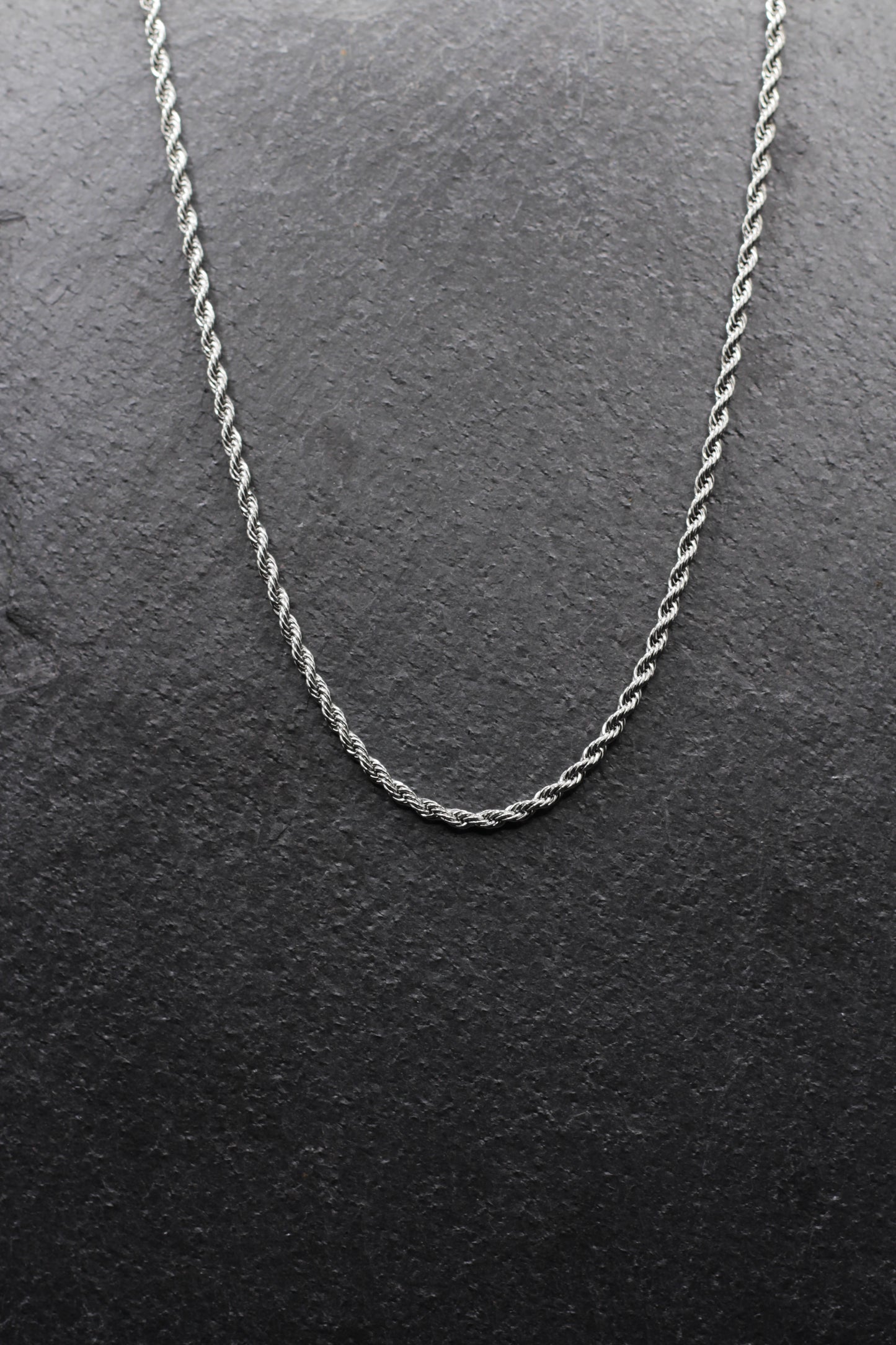 Silver Rope Chain - 3mm 20 Inches