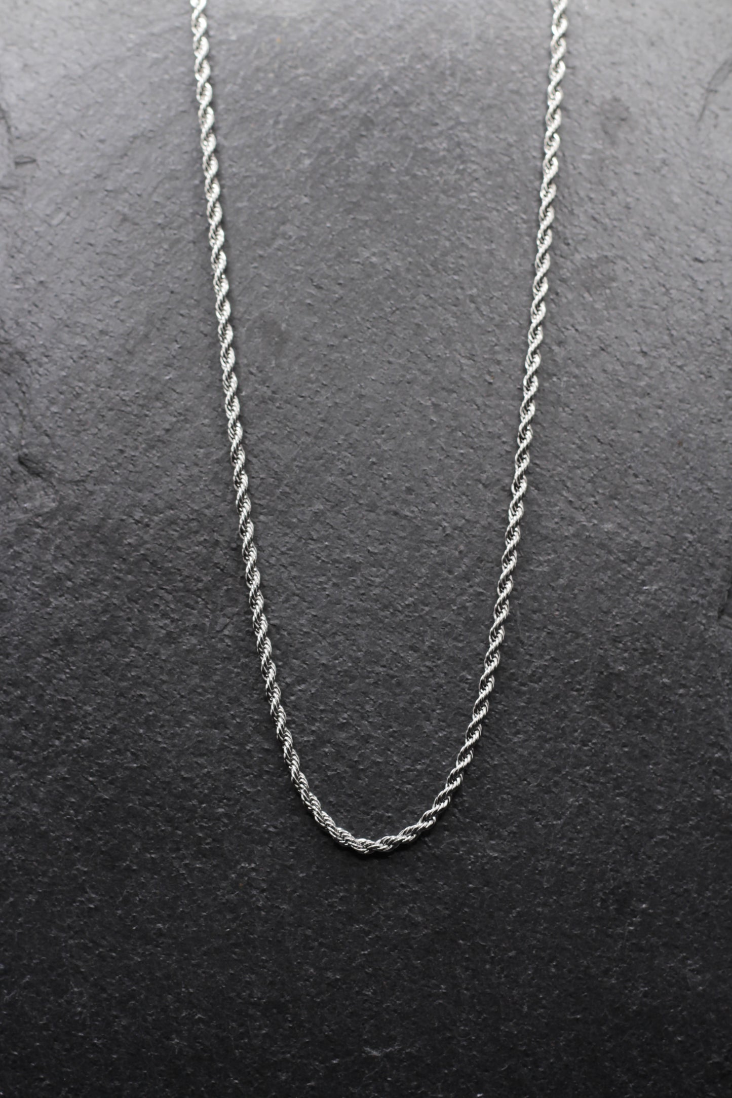 Silver Rope Chain - 3mm 22 Inches
